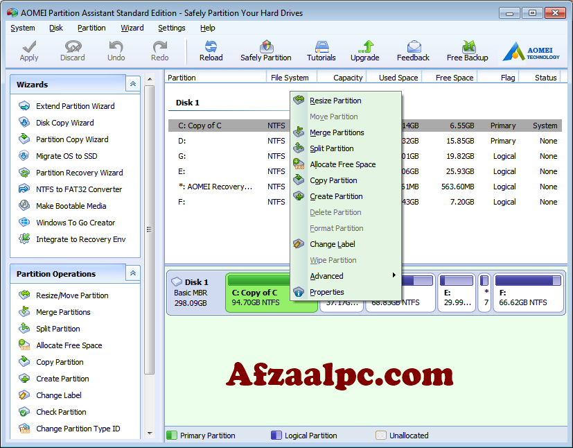 Aomei Partition Assistant License Key Free Download